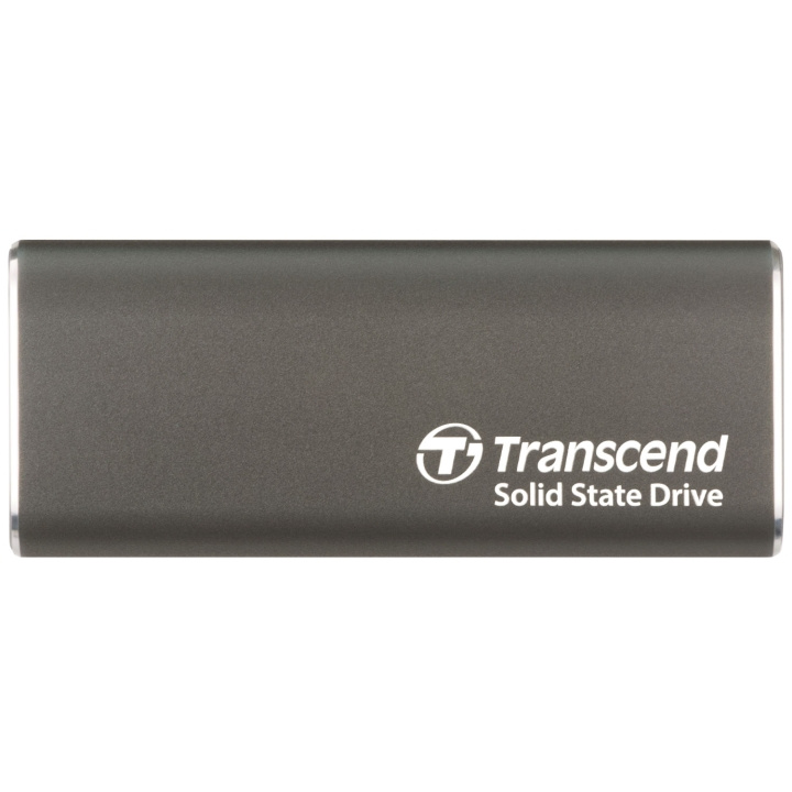 Transcend Portabel SSD ESD256C USB-C 2TB 10Gbps (R1050/W950 Mb/s) Aluminium i gruppen Datautstyr / Datamaskin Tilbehør / Eksterne Harddisker hos TP E-commerce Nordic AB (C60283)