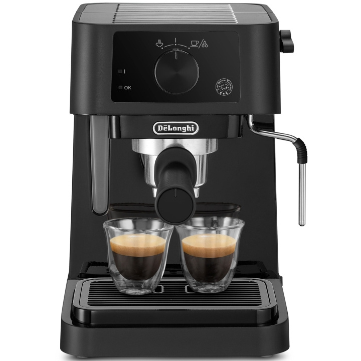 DeLonghi Espressomaskin Manual EC235.BK Stilosa inkl. mjölkskummare i gruppen HJEM, HUS OG HAGE / Husholdningsapparater / Kaffe og espresso / Espressomaskiner hos TP E-commerce Nordic AB (C60288)