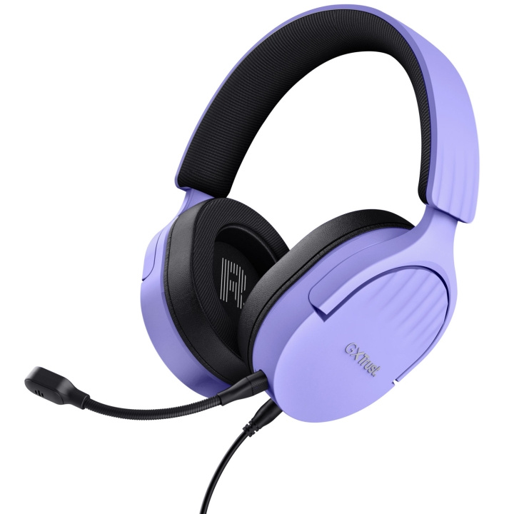Trust GXT 489P Fayzo Gaming-hodesett Eco Purple i gruppen Datautstyr / GAMING / Headset hos TP E-commerce Nordic AB (C60295)