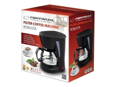 Esperanza ROBUSTA Kaffemaskin 0.6liter i gruppen HJEM, HUS OG HAGE / Husholdningsapparater / Kaffe og espresso / Kaffetraktere hos TP E-commerce Nordic AB (C60432)