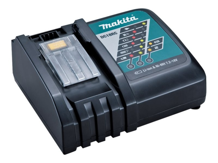 Makita DC18RC Battery charger i gruppen HJEM, HUS OG HAGE / Verktøy / Batterier til Elektroverktøy / Makita hos TP E-commerce Nordic AB (C60440)