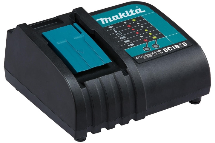 Makita DC18SD Battery recharger i gruppen HJEM, HUS OG HAGE / Verktøy / Batterier til Elektroverktøy / Makita hos TP E-commerce Nordic AB (C60487)