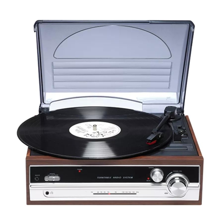 Denver VPR-190MK2 Platespiller med stereoradio i gruppen Elektronikk / Lyd & Bilde / Hjemmekino, HiFi og bærbar / Kompakt Stereo & Platespillere hos TP E-commerce Nordic AB (C60528)