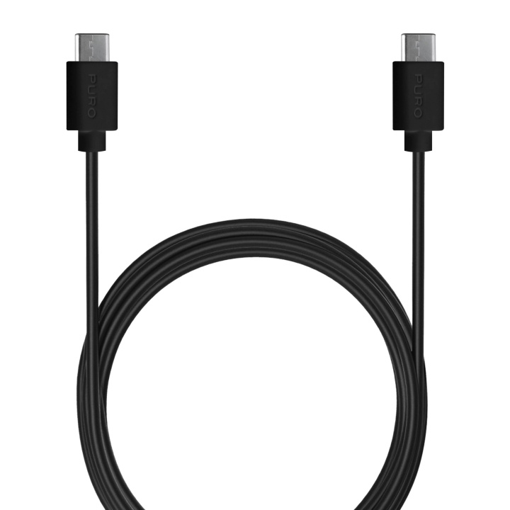 Puro USB-C 3.1 - USB-C cable, 1m, Black i gruppen SMARTTELEFON & NETTBRETT / Ladere og Kabler / Kabler / Kabler type C hos TP E-commerce Nordic AB (C60620)