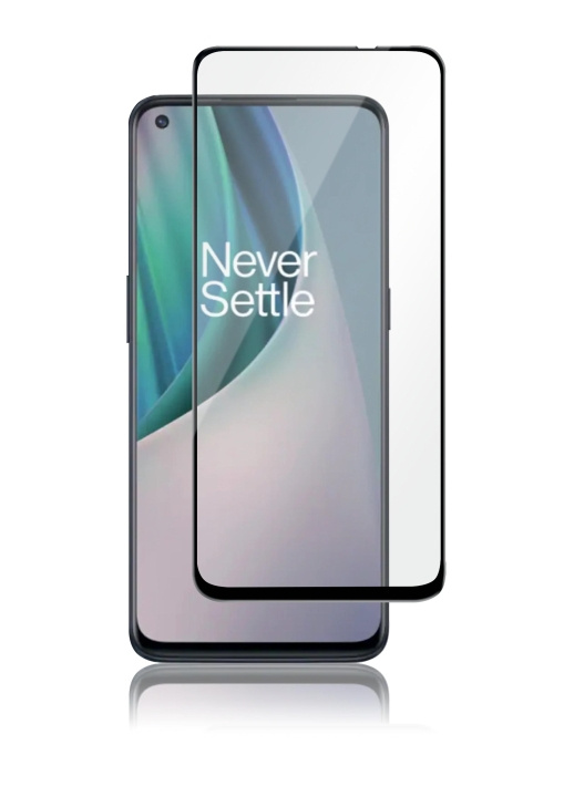 Panzer OnePlus Nord N10 5G, Full-fit Glass, Svart i gruppen SMARTTELEFON & NETTBRETT / Mobilbeskyttelse / OnePlus hos TP E-commerce Nordic AB (C60634)