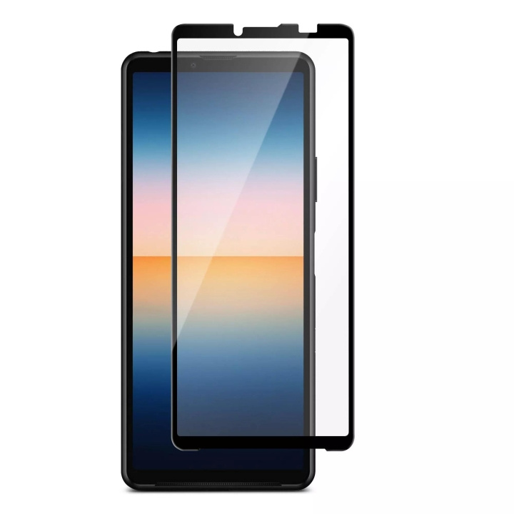 Panzer Sony Xperia 10 III Full-Fit Glass Svart i gruppen SMARTTELEFON & NETTBRETT / Mobilbeskyttelse / Sony hos TP E-commerce Nordic AB (C60644)