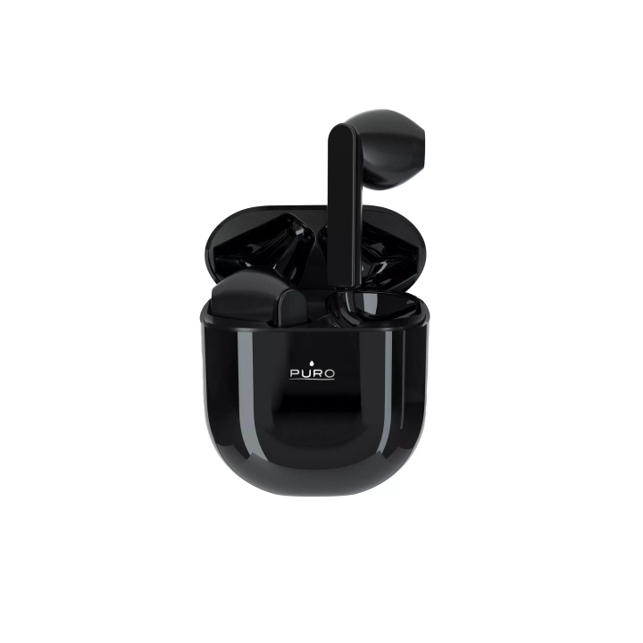 Puro ICON POD 2, Bluetooth-øretelefoner m/ladebase, svart i gruppen Elektronikk / Lyd & Bilde / Hodetelefoner & Tilbehør / Hodetelefoner hos TP E-commerce Nordic AB (C60741)