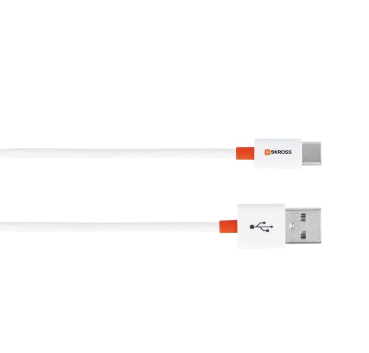 SKROSS Charge\'n Sync Type C Connector, Travel Size, 2m i gruppen Datautstyr / Kabler og adaptere / USB / USB-C hos TP E-commerce Nordic AB (C60752)