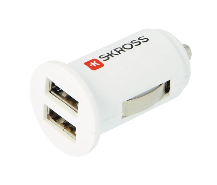 SKROSS Midget Dual USB-billaddare i gruppen SMARTTELEFON & NETTBRETT / Ladere og Kabler / Billader / Billader USB hos TP E-commerce Nordic AB (C60756)