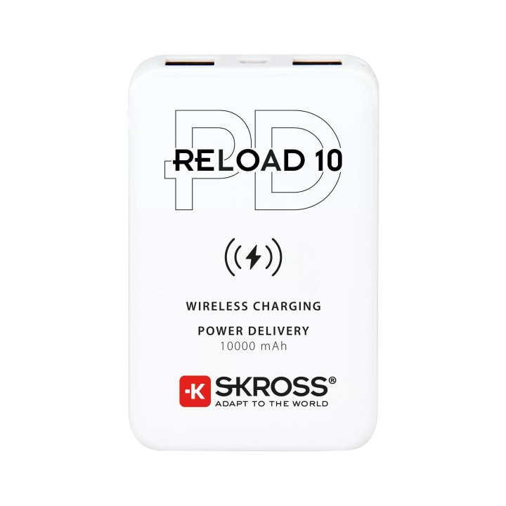 SKROSS Reload 10, strømbank, trådløs Qi, PD i gruppen SMARTTELEFON & NETTBRETT / Ladere og Kabler / Powerbanks hos TP E-commerce Nordic AB (C60759)