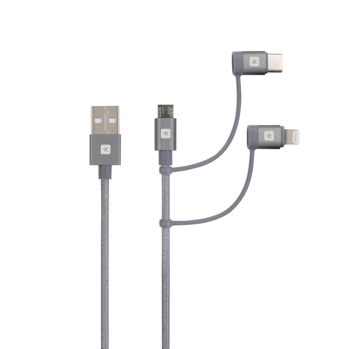 SKROSS 3in1-kabel - 30 cm i gruppen Datautstyr / Kabler og adaptere / USB / USB-C hos TP E-commerce Nordic AB (C60770)