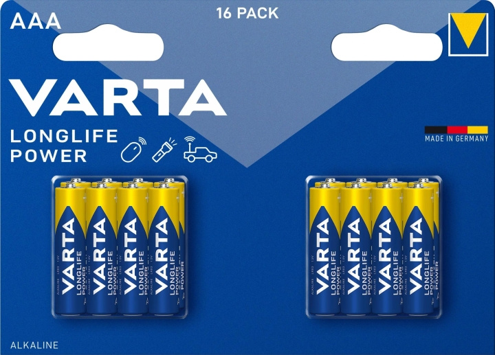 Varta Longlife Power AAA 16 Pack (B) i gruppen Elektronikk / Batterier & Ladere / Batterier / AAA hos TP E-commerce Nordic AB (C60776)