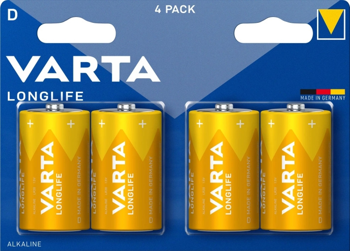 Varta Longlife D 4 Pack i gruppen Elektronikk / Batterier & Ladere / Batterier / Andre hos TP E-commerce Nordic AB (C60787)