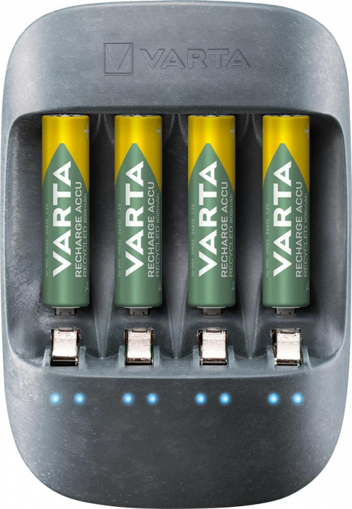 Varta Eco Charger + 4x AA Batteries (56816), 2100 mAh i gruppen Elektronikk / Batterier & Ladere / Oppladbare batterier / AA hos TP E-commerce Nordic AB (C60793)