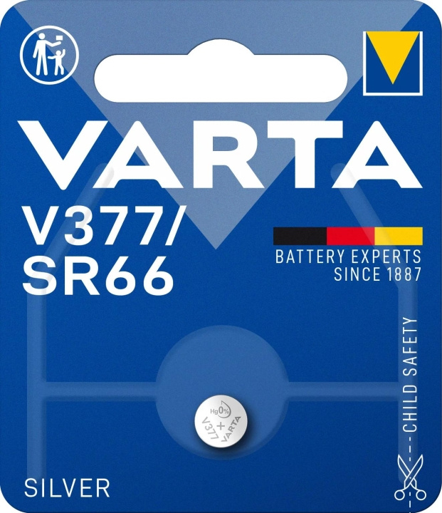 Varta V377/SR66 Silver Coin 1 Pack (B) i gruppen Elektronikk / Batterier & Ladere / Batterier / knappcelle hos TP E-commerce Nordic AB (C60810)