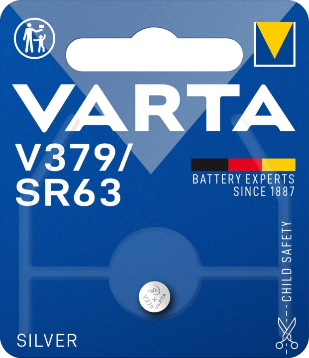 Varta V379/SR63 Sølvmynt 1 pakke i gruppen Elektronikk / Batterier & Ladere / Batterier / knappcelle hos TP E-commerce Nordic AB (C60811)