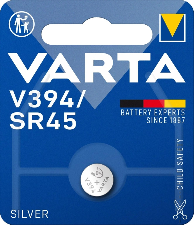 Varta V394/SR45 Silver Coin 1 Pack i gruppen Elektronikk / Batterier & Ladere / Batterier / knappcelle hos TP E-commerce Nordic AB (C60813)
