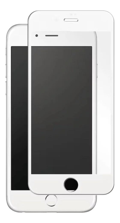 Panzer iPhone 8/7/6S Full-Fit Silicate Glass hvit i gruppen SMARTTELEFON & NETTBRETT / Mobilbeskyttelse / Apple / iPhone 8 hos TP E-commerce Nordic AB (C60845)