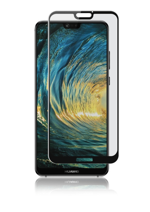 panzer Huawei P20 Lite, Curved Glass, Black i gruppen SMARTTELEFON & NETTBRETT / Mobilbeskyttelse / Huawei hos TP E-commerce Nordic AB (C60851)