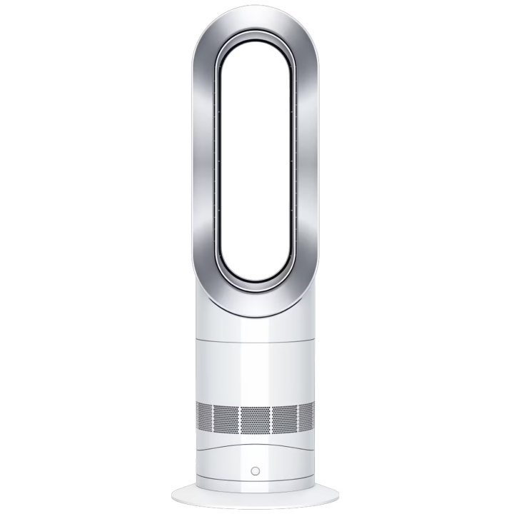 Dyson Hot+Cool Jet Focus AM09 kylfläkt/värmare Golvstående Silver Vit i gruppen HJEM, HUS OG HAGE / Vifter og klimaprodukter / Gulvvifte hos TP E-commerce Nordic AB (C60907)