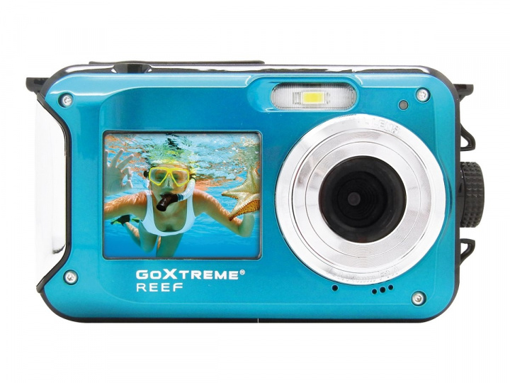 Easypix GoXtreme Reef 8Megapixel Blå Digitalkamera i gruppen Elektronikk / Foto og video / Kameraer hos TP E-commerce Nordic AB (C60924)