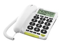 Doro PhoneEasy 312cs Telefon med kabel LCD-display i gruppen SMARTTELEFON & NETTBRETT / Mobiltelefoner & smartphones hos TP E-commerce Nordic AB (C60940)