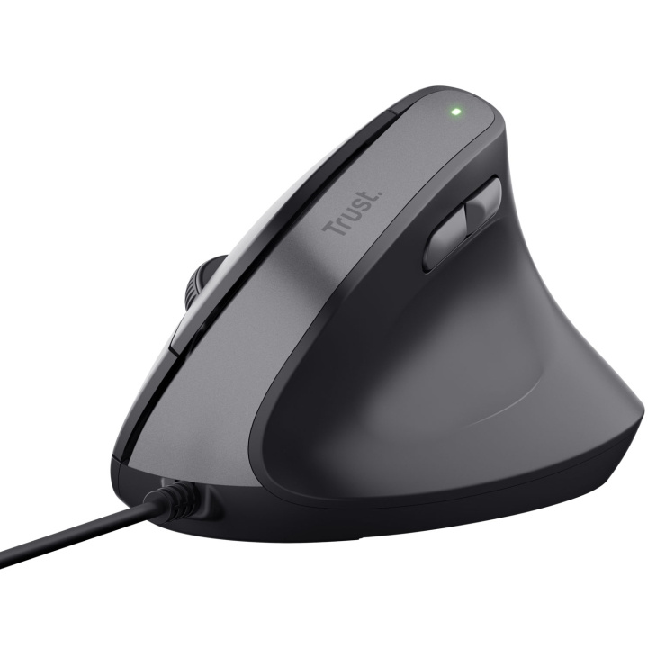 Trust Bayo II Ergonomisk mus, svart i gruppen Datautstyr / Mus & Tastatur / Mus / via kabel hos TP E-commerce Nordic AB (C60982)