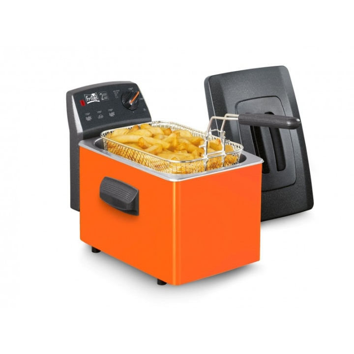 FRITEL Turbo SF 4152 Orange - Deep fryer i gruppen HJEM, HUS OG HAGE / Husholdningsapparater / Airfryers og frityrkokere hos TP E-commerce Nordic AB (C61019)