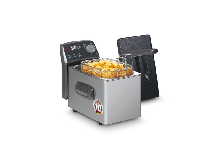 Fritel TURBO SF Frityrgryte 2 liter Antracitt metall/sølv i gruppen HJEM, HUS OG HAGE / Husholdningsapparater / Airfryers og frityrkokere hos TP E-commerce Nordic AB (C61032)