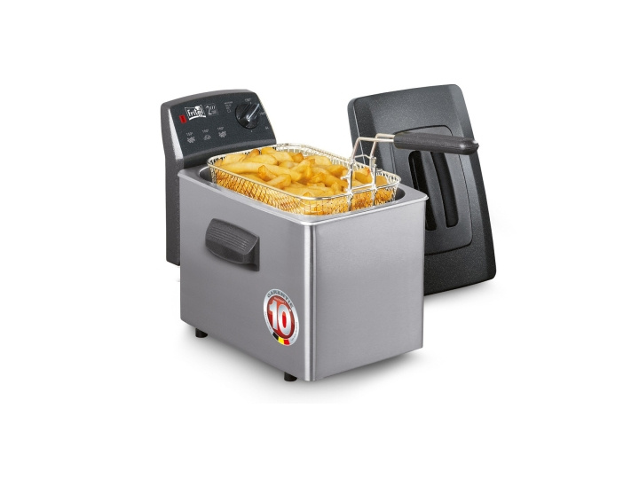 FRITEL TURBO SF Deep Fat Fryer 4 liters Anthracite metallic/silver i gruppen HJEM, HUS OG HAGE / Husholdningsapparater / Airfryers og frityrkokere hos TP E-commerce Nordic AB (C61033)