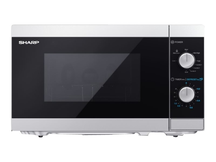 Sharp YC-MG01E-S Mikrobølgeovn med grill Sølv/svart i gruppen HJEM, HUS OG HAGE / Husholdningsapparater / Mikrobølgeovner hos TP E-commerce Nordic AB (C61060)