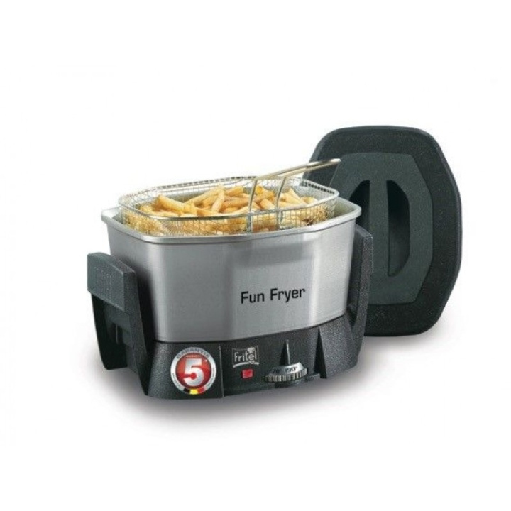 FRITEL Starter Deep Fryer 1.5 liters Black/gray/silver i gruppen HJEM, HUS OG HAGE / Husholdningsapparater / Airfryers og frityrkokere hos TP E-commerce Nordic AB (C61068)