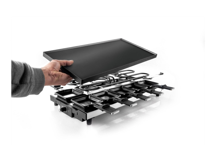Fritel Family RG 4180 Raclette/grill Svart/rustfritt stål i gruppen HJEM, HUS OG HAGE / Hageprodukter / Griller & Grilltilbehør hos TP E-commerce Nordic AB (C61072)