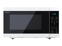 Sharp Mikrobølgeovn i Classic-serien Frittstående 900W 25 liter Hvit/sølv/sort i gruppen HJEM, HUS OG HAGE / Husholdningsapparater / Mikrobølgeovner hos TP E-commerce Nordic AB (C61083)