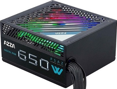 AZZA PSAZ-650W ARGB Strømforsyning 650 Watt i gruppen Datautstyr / PC-Komponenter / Chassis hos TP E-commerce Nordic AB (C61241)