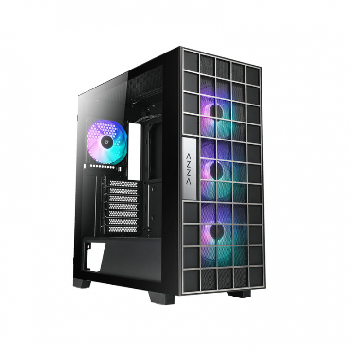 AZZA Neo Tower ATX Uten strømforsyning Svart i gruppen Datautstyr / PC-Komponenter / Chassis hos TP E-commerce Nordic AB (C61264)