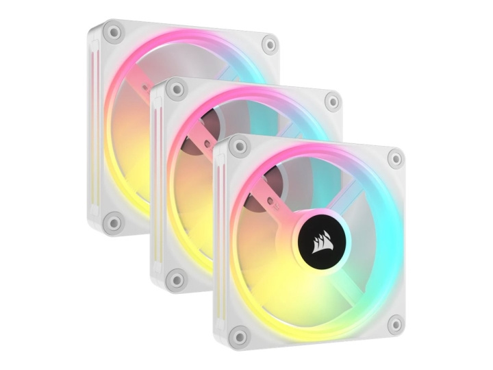 Corsair iCUE LINK QX120 RGB Fläkt 3-pack Vit 120 mm i gruppen Datautstyr / PC-Komponenter / Kjøling / Vifter hos TP E-commerce Nordic AB (C61314)