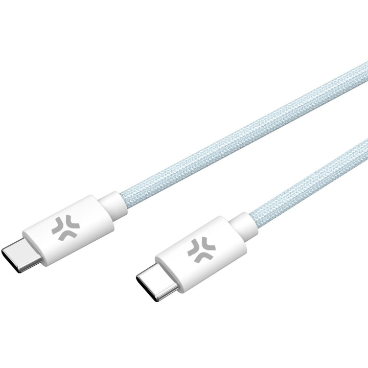 Celly USB-C - USB-C-kabel 60W 1,5 m Ljusblå i gruppen SMARTTELEFON & NETTBRETT / Ladere og Kabler / Kabler / Kabler type C hos TP E-commerce Nordic AB (C61395)