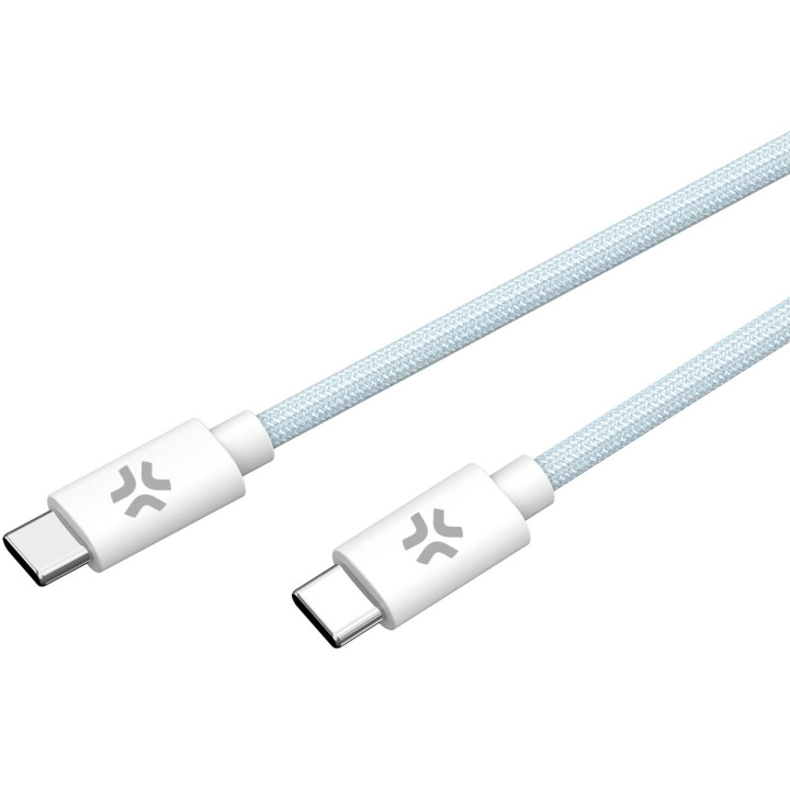 Celly USB-C til USB-C-kabel 60W 1,5 m lyseblå i gruppen SMARTTELEFON & NETTBRETT / Ladere og Kabler / Kabler / Kabler type C hos TP E-commerce Nordic AB (C61395)