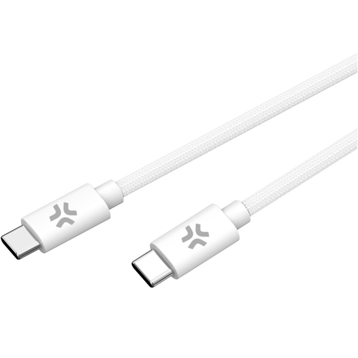 Celly USB-C til USB-C-kabel 60W 1,5 m hvit i gruppen SMARTTELEFON & NETTBRETT / Ladere og Kabler / Kabler / Kabler type C hos TP E-commerce Nordic AB (C61397)