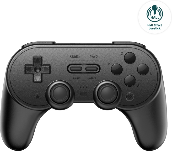 8BitDo PRO 2 - Hall Edition trådlös spelkontroll, svart, switch / PC / Android i gruppen Elektronikk / TV-spill & tilbehør / Nintendo Switch / Tilbehør hos TP E-commerce Nordic AB (C61641)