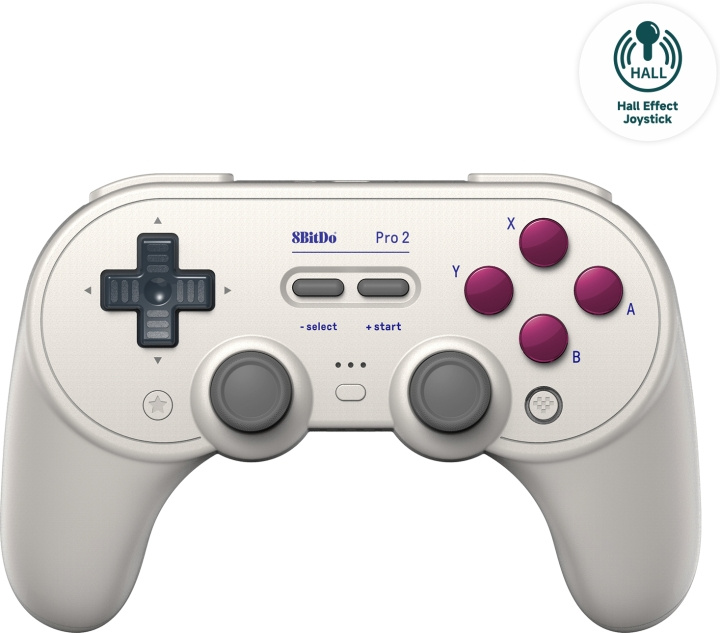 8BitDo PRO 2 G Classic - Hall Edition trådlös spelkontroll, Switch / PC / Android i gruppen Elektronikk / TV-spill & tilbehør / Nintendo Switch / Tilbehør hos TP E-commerce Nordic AB (C61642)