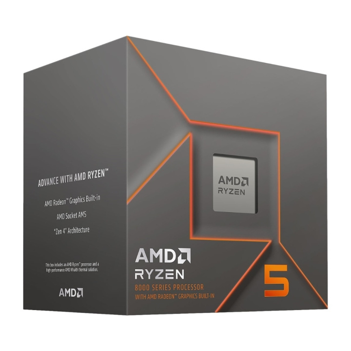 AMD Ryzen 5 8500G CPU 3,5 GHz 6 kärnor AM5 (PIB - med kylare) i gruppen Datautstyr / PC-Komponenter / Kjøling / Prosessorkjøling hos TP E-commerce Nordic AB (C61735)