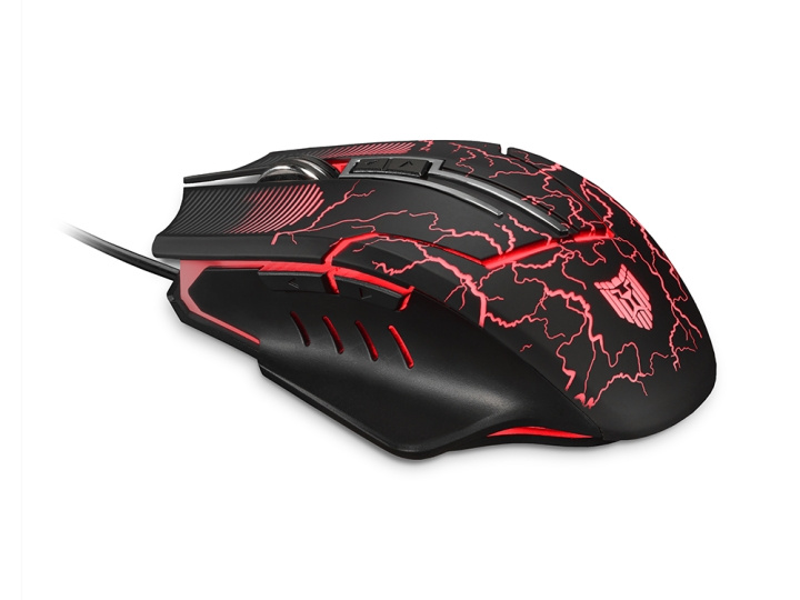 Liocat MX 557C - spillmus med LED-belysning, svart i gruppen Datautstyr / GAMING / Mus hos TP E-commerce Nordic AB (C61899)