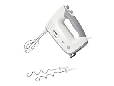 Bosch MFQ36400 Handmixer Turbofunktion Vit/grå i gruppen HJEM, HUS OG HAGE / Husholdningsapparater / Matprosessorer og kjøkkenassistenter / Miksere og blendere hos TP E-commerce Nordic AB (C61989)