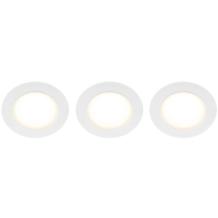 Llitt Doris 230V dimbar downlight-spotlight 3000K 400lm IP65 3-pak Hvit i gruppen Elektronikk / Lys / Taklamper hos TP E-commerce Nordic AB (C62137)