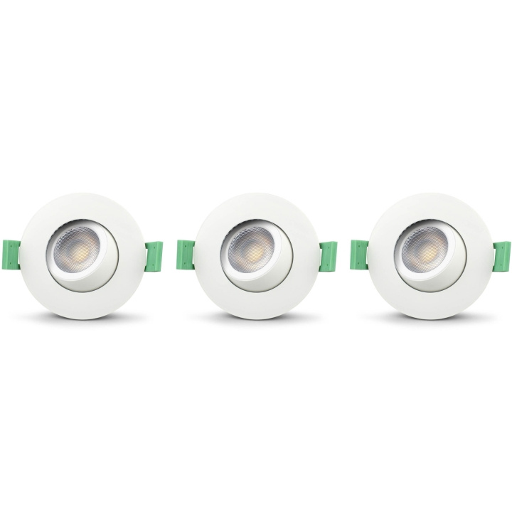 Llitt Sanna dimbar innfelt downlight 3000K/4000K 520lm IP65 3-pak Hvit i gruppen Elektronikk / Lys / Taklamper hos TP E-commerce Nordic AB (C62147)