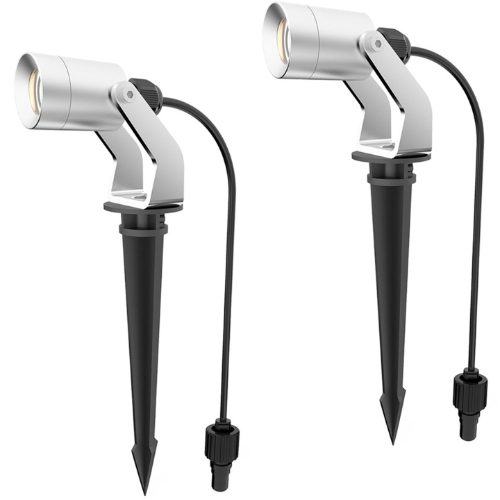 Llitt Allan Spotlight kit 2-pk inkl. strømadapter 12V 3000K 10lm IP67 i gruppen HJEM, HUS OG HAGE / El og belysning / Utendørsbelysning / Hagebelysning hos TP E-commerce Nordic AB (C62179)
