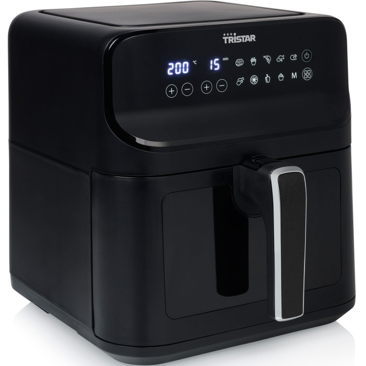 Tristar Varmluftsfriteuse med vindu 6,2L 1350W - FR-9037 i gruppen HJEM, HUS OG HAGE / Husholdningsapparater / Airfryers og frityrkokere hos TP E-commerce Nordic AB (C62185)