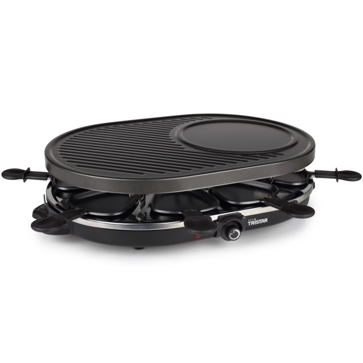 Tristar Raclette - 5 i 1 RA-2996 opp til 8 personer i gruppen HJEM, HUS OG HAGE / Husholdningsapparater / Brødristere og toastjern / Bordgriller & Raclette hos TP E-commerce Nordic AB (C62188)